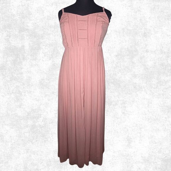 Torrid Blush Pink Maxi Dress – Size 0 – Boho Romantic Flow - Picture 4 of 7